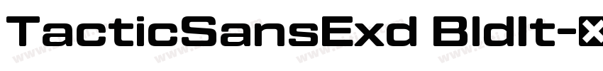 TacticSansExd BldIt字体转换